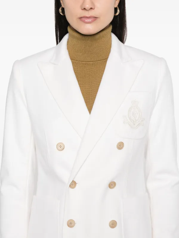 Polo Ralph Lauren Club House Blazer White FARFETCH AO