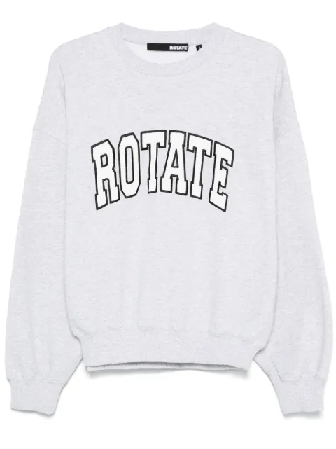 ROTATE BIRGER CHRISTENSEN embroidered-logo crew-neck sweatshirt