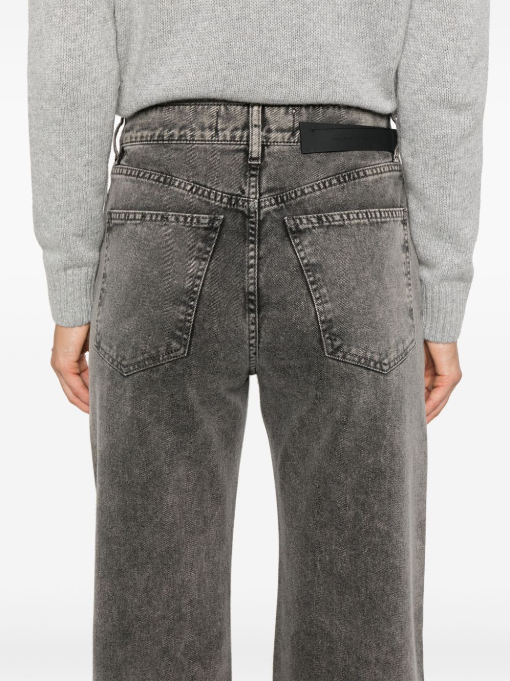 Shop Philippe Model Paris Straight-leg Jeans In Grey