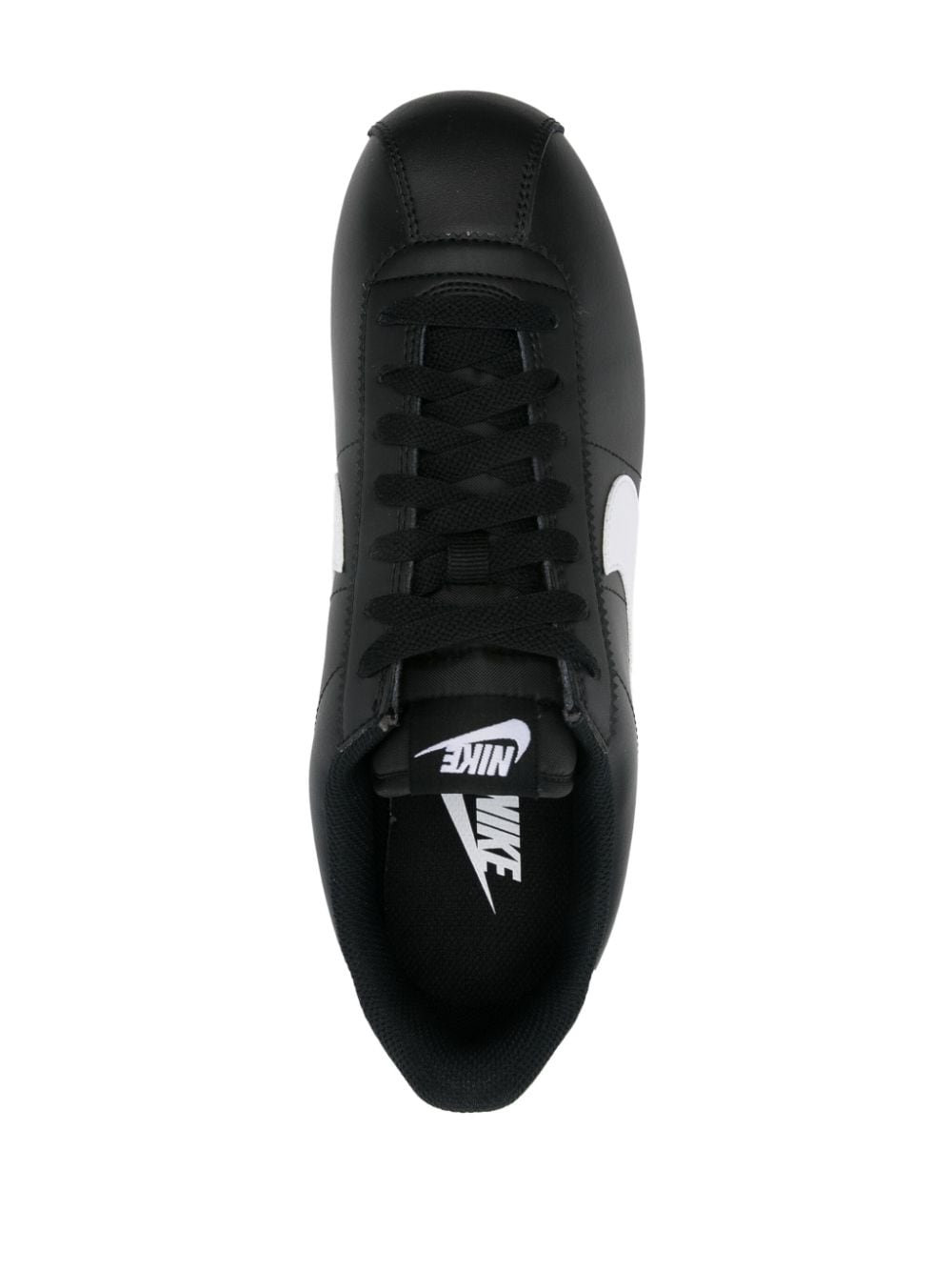 Shop Nike Cortez Sneakers In Black