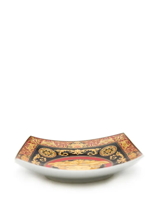 Versace Pre-Owned x Rosenthal 1990s メドゥーサ レッド プレート