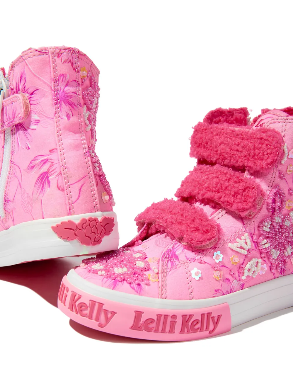 Lelli Kelly Enkellaarzen met bloemenprint Roze