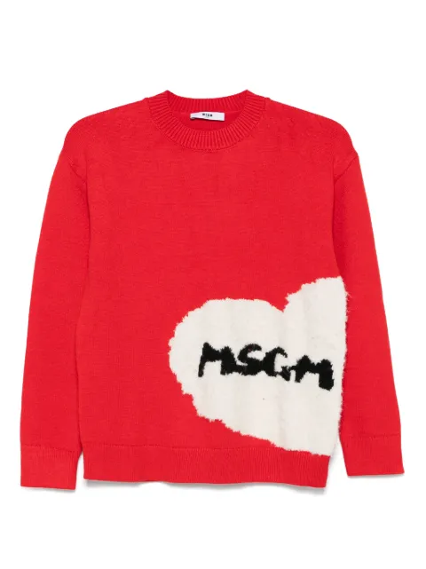 MSGM Kids فستان جاكار بشعار الماركة