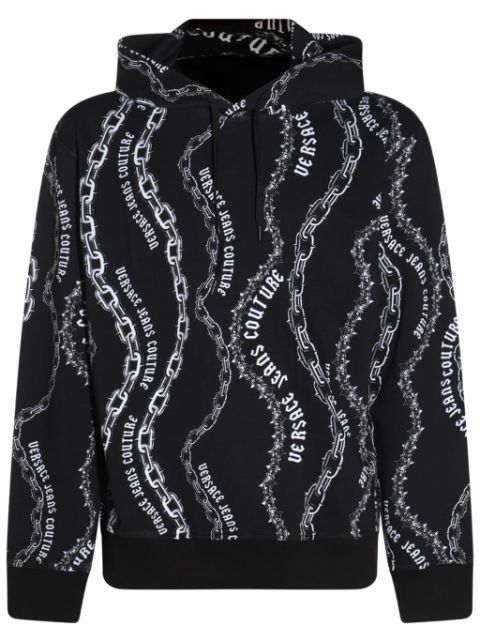 Versace Jeans Couture logo-print cotton hoodie Men