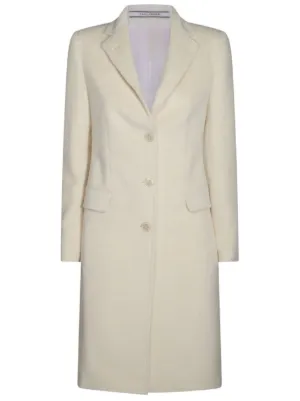 アウターその他 TAGLIATORE Women Outer JPARIGI12B340306EX970 WHITE stand-up-collar-jacket-plus-