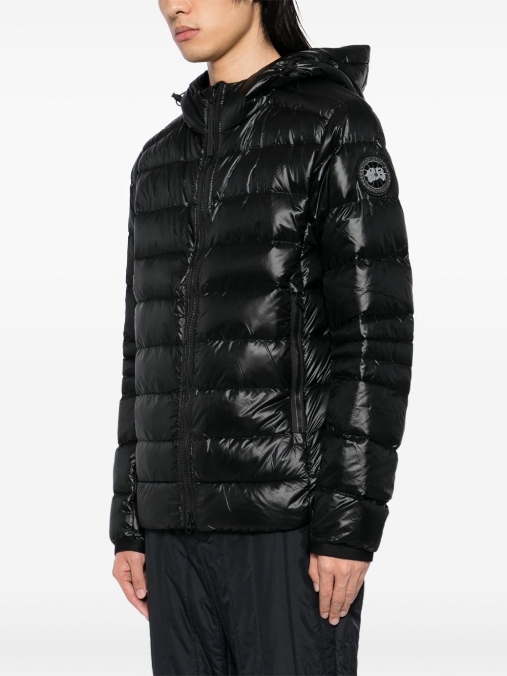 Shop Canada Goose Crofton Down Jacket In Black