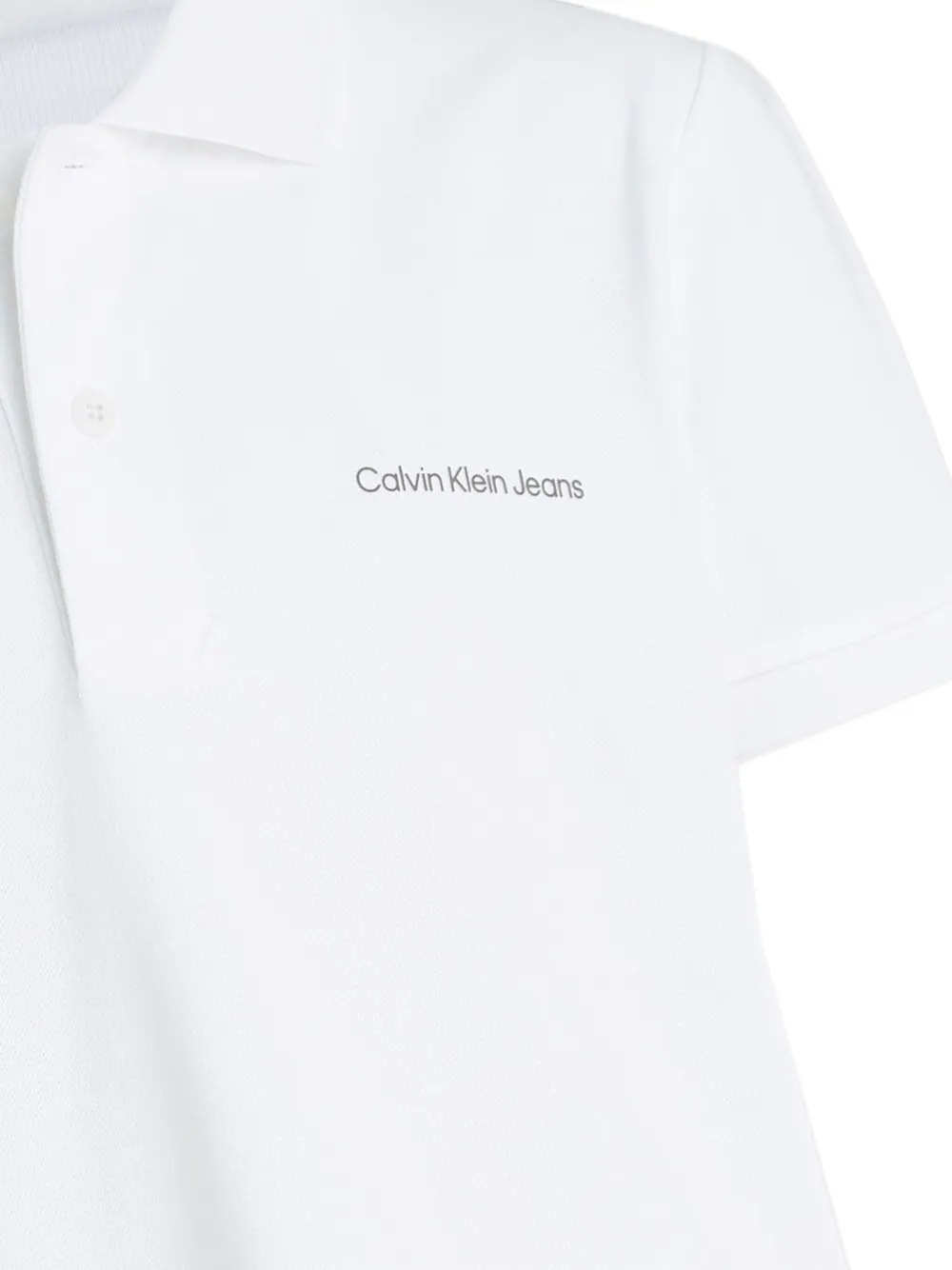 Calvin Klein Kids Poloshirt met logo Wit