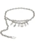 Diesel charm chain belt - Silver