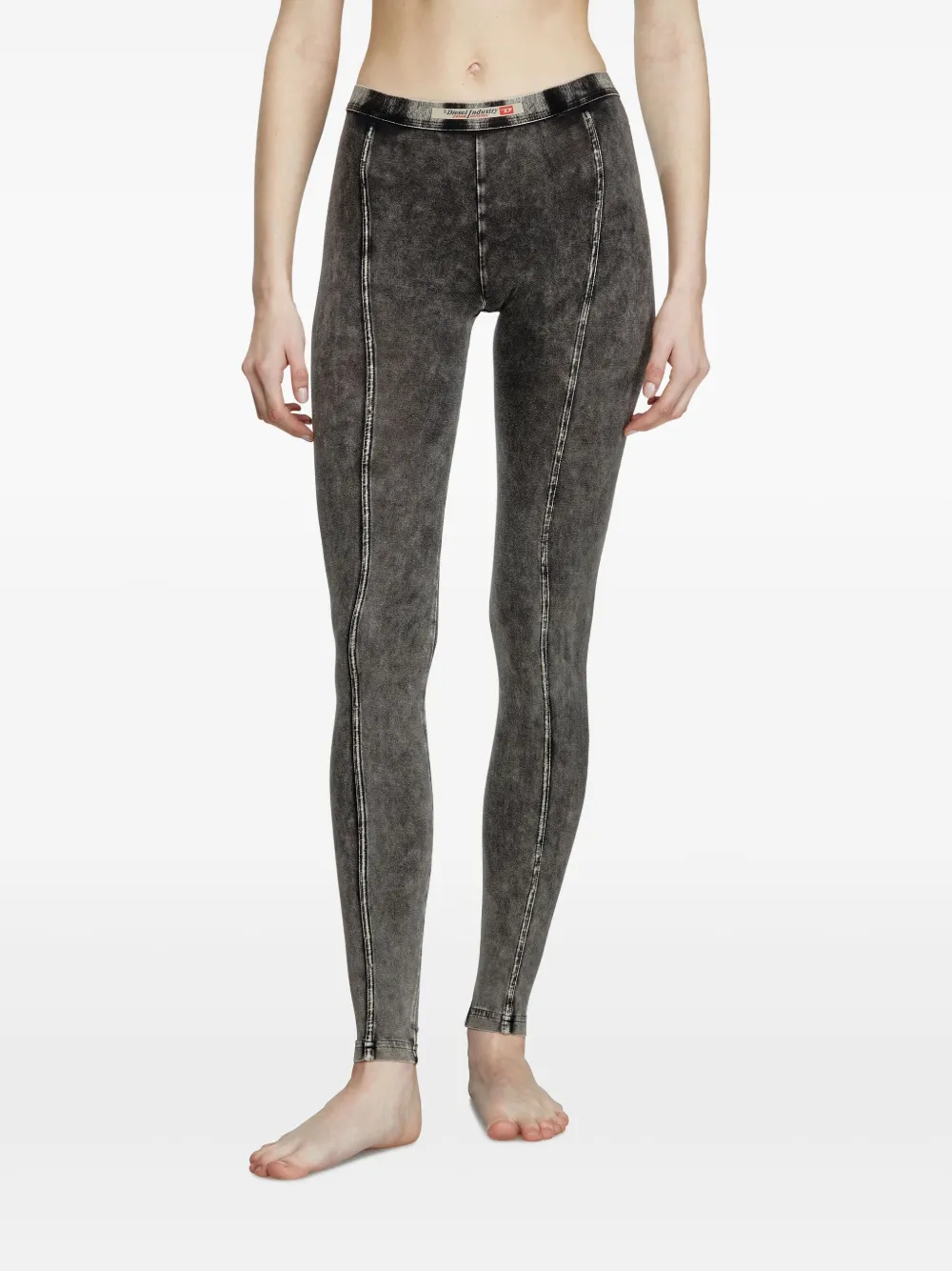 Diesel Athena denim leggings - Zwart