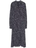 Karl Lagerfeld zebra-print midi dress - Black
