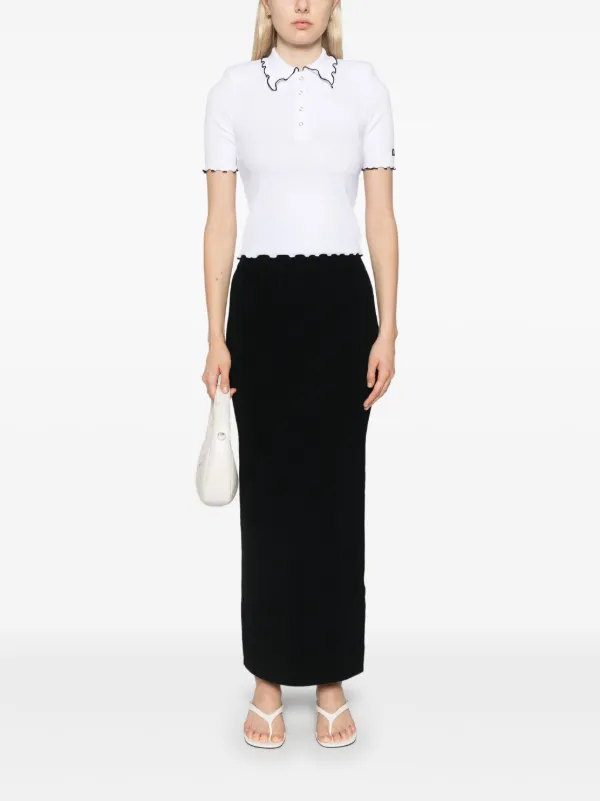【関税&送料込】Rotate Birger Christensen Cotton Polo Rotate Birger Christensen women's Cotton polo with logo