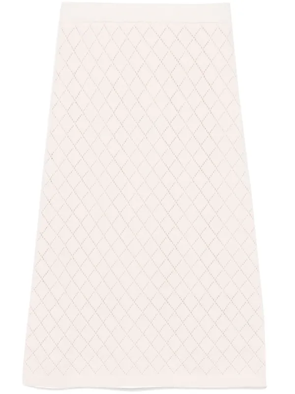 Zimmermann Illustration Midi Skirt in Pink