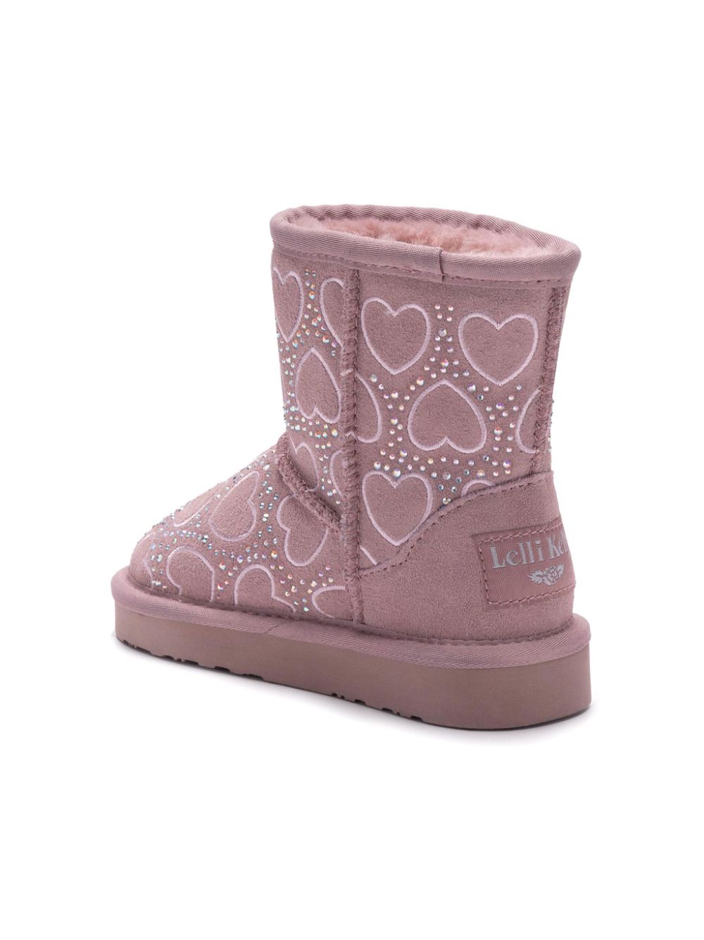 Lelli Kelly embroidered-heart boots Pink