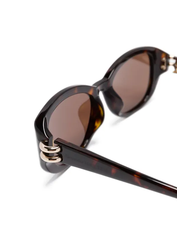 Alexander McQueen Eyewear tortoiseshell-effect Sunglasses