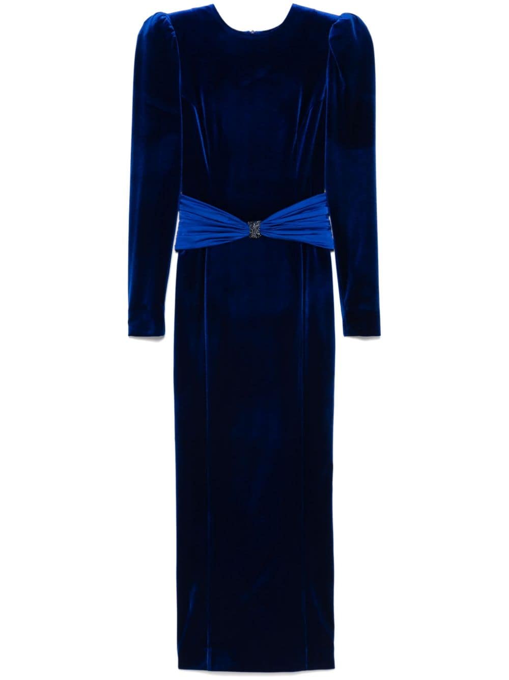 Shop Cristallini Natalie Midi Dress In Blue