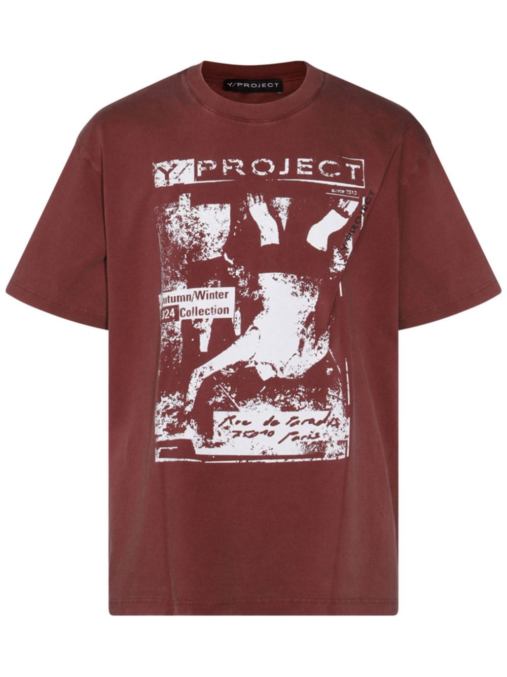 Shop Y/project Graphic-print T-shirt In Rot