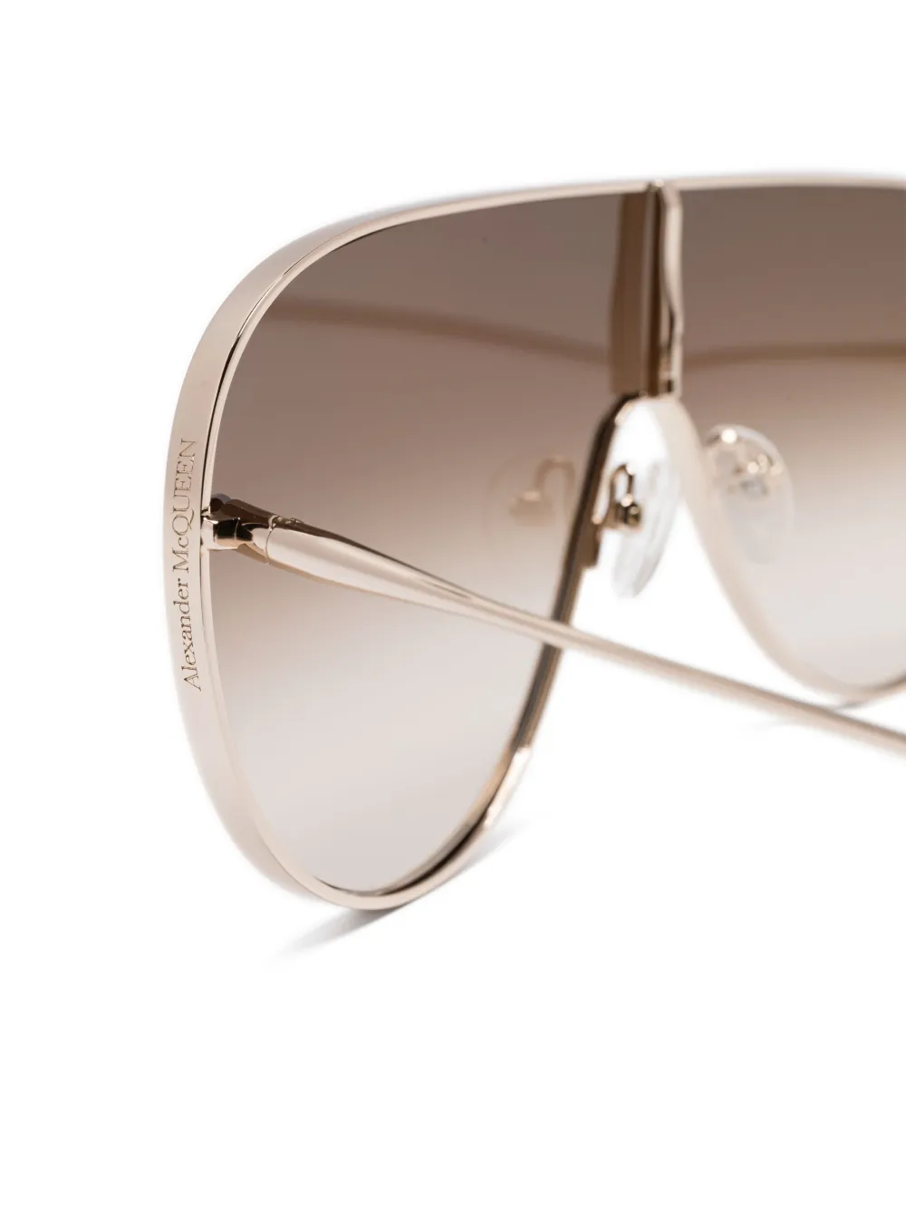 Alexander McQueen Eyewear AM0481S zonnebril Goud