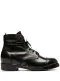 Officine Creative leather lace-up boots - Black