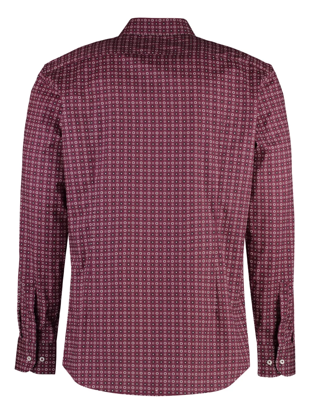BOSS Overhemd met geometrische print - Rood