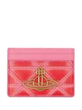 Vivienne Westwood geometric-quilted cardholder - Pink