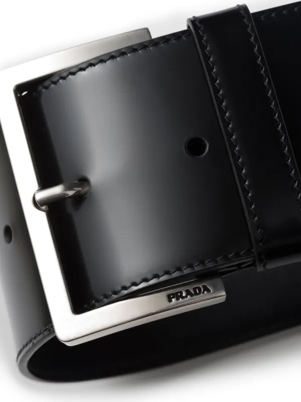 Prada Leather Bag Strap | Black | FARFETCH RO