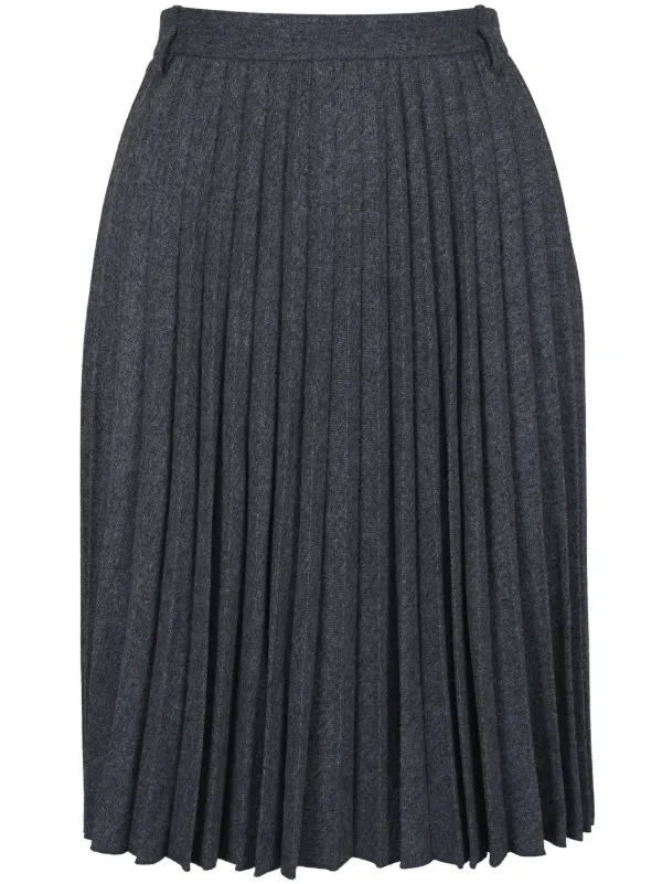 Vince pleated midi skirt