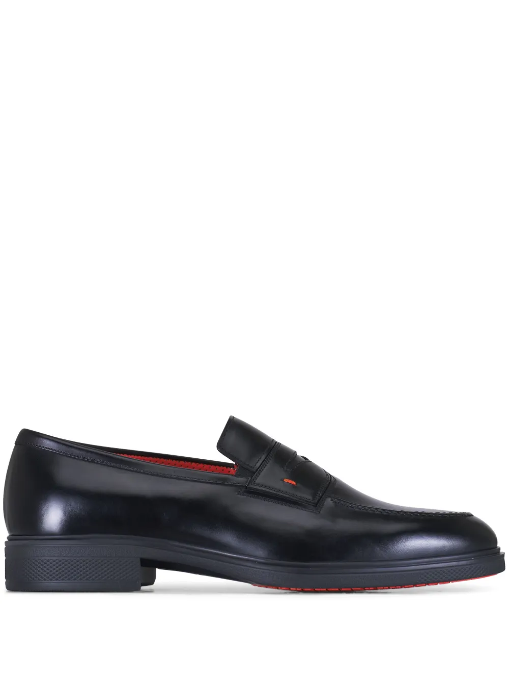 Santoni Loafer aus Wildleder - Schwarz