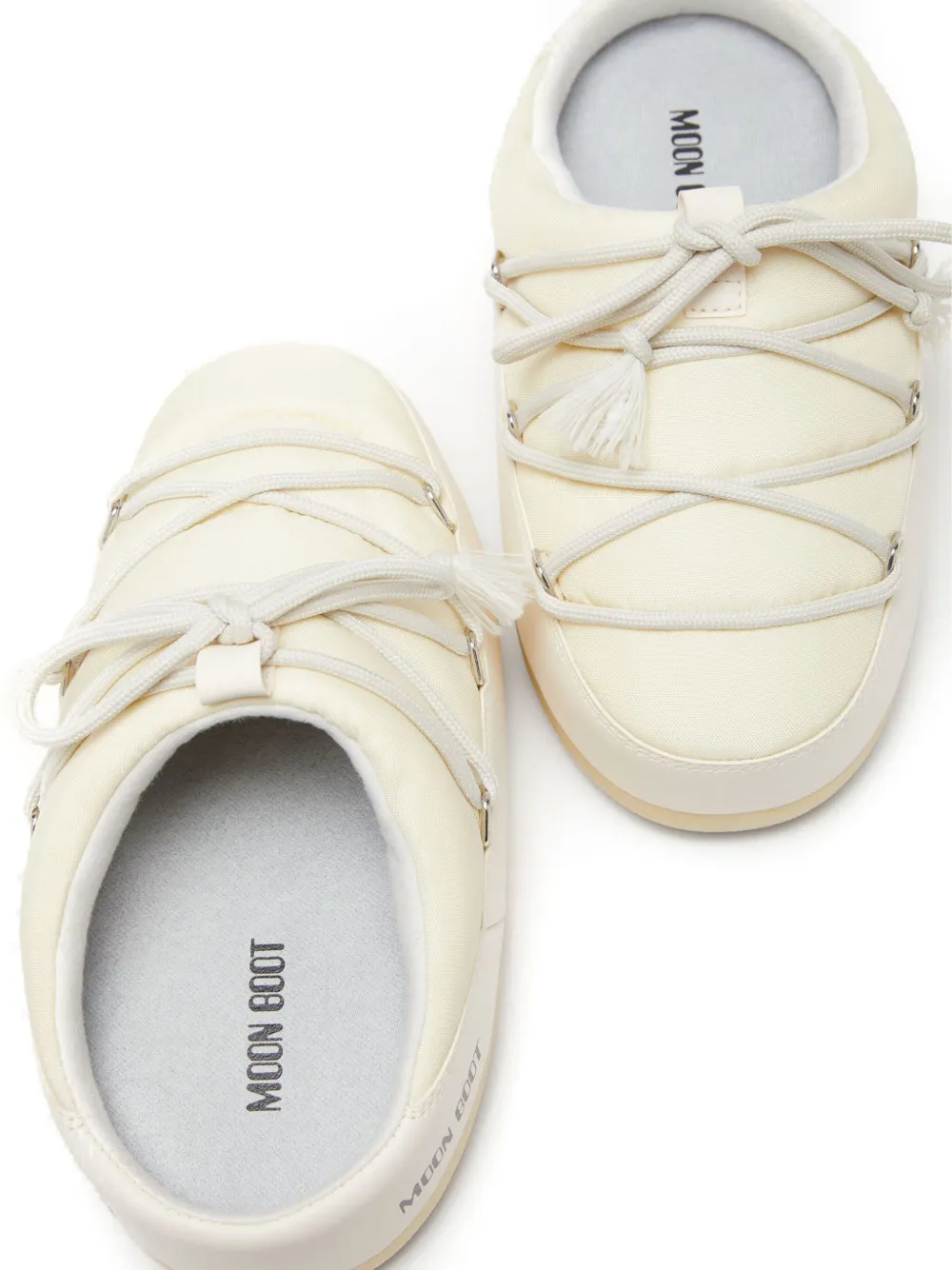 Moon Boot Kids Slippers met logo Beige