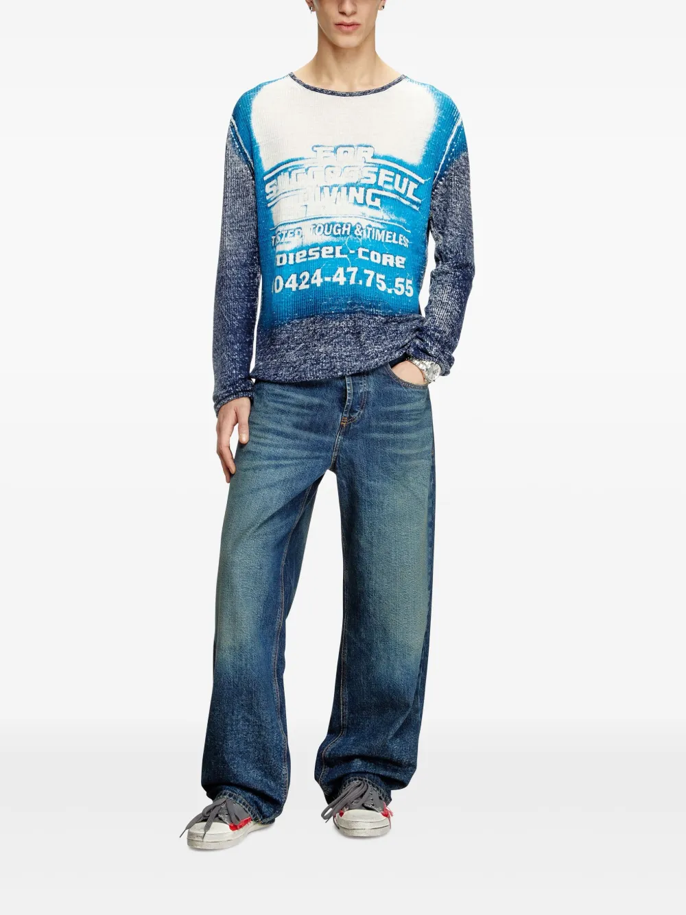 Diesel K-Rod sweater - Blauw