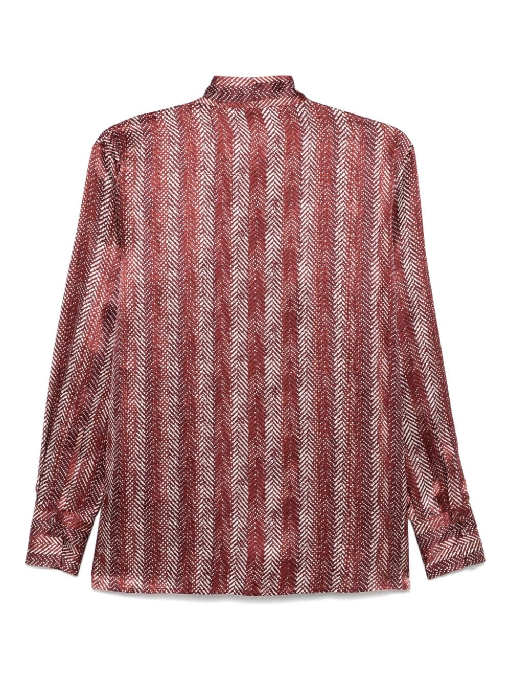 Antonelli Blouse met chevron strepen - Rood