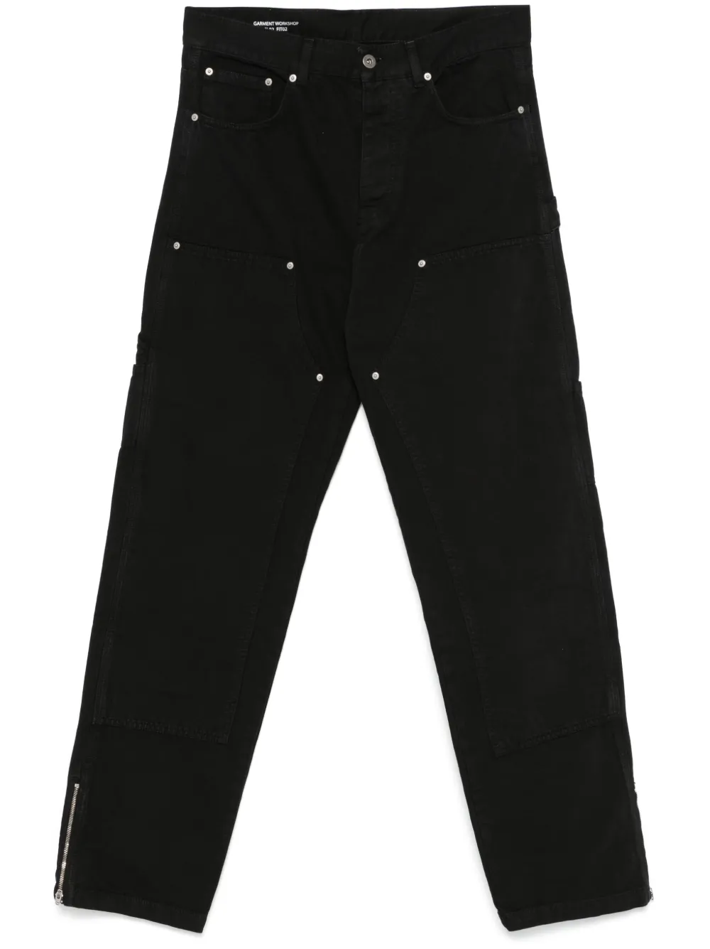Garment workshop Cargo broek Zwart