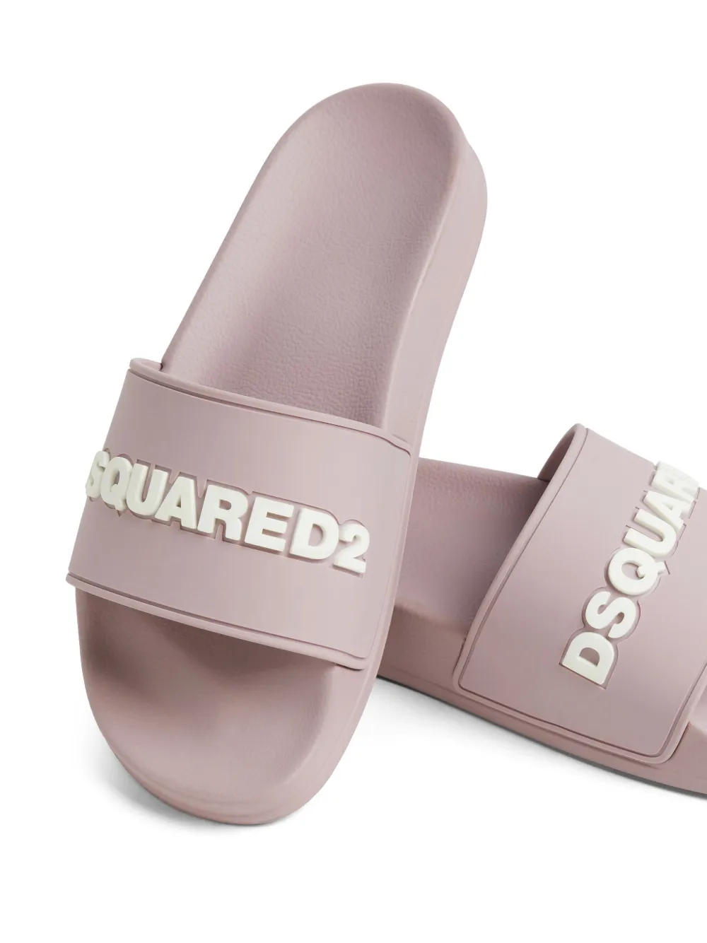 DSQUARED2 embossed logo detail slides Pink