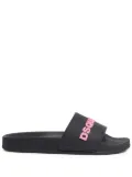 DSQUARED2 logo-print slides - Black