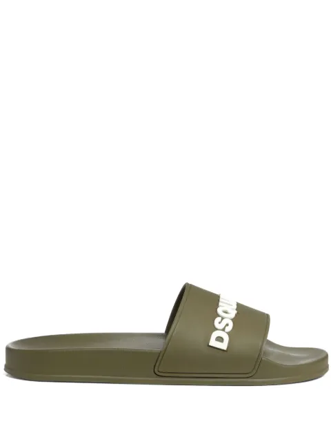 DSQUARED2 embossed-logo slides