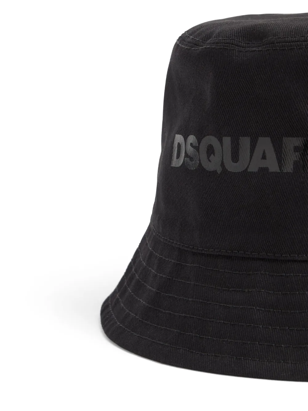 DSQUARED2 Vissershoed met logoprint Zwart