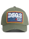 DSQUARED2 logo patch baseball cap - Green