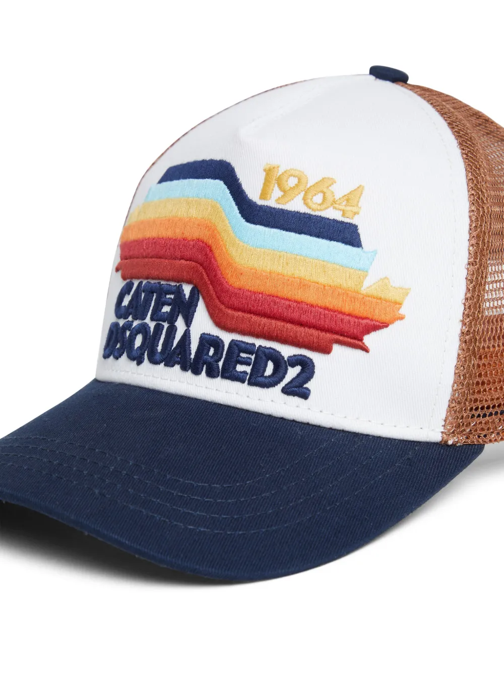 DSQUARED2 Honkbalpet met geborduurd logo Wit