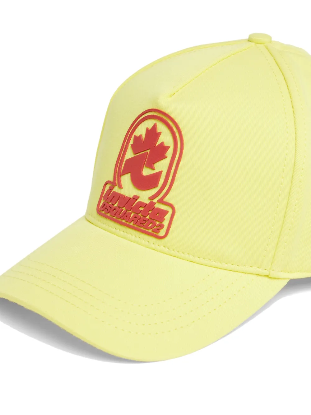 DSQUARED2 Honkbalpet met logo-applicatie Geel