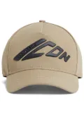DSQUARED2 logo applique baseball cap - Neutrals