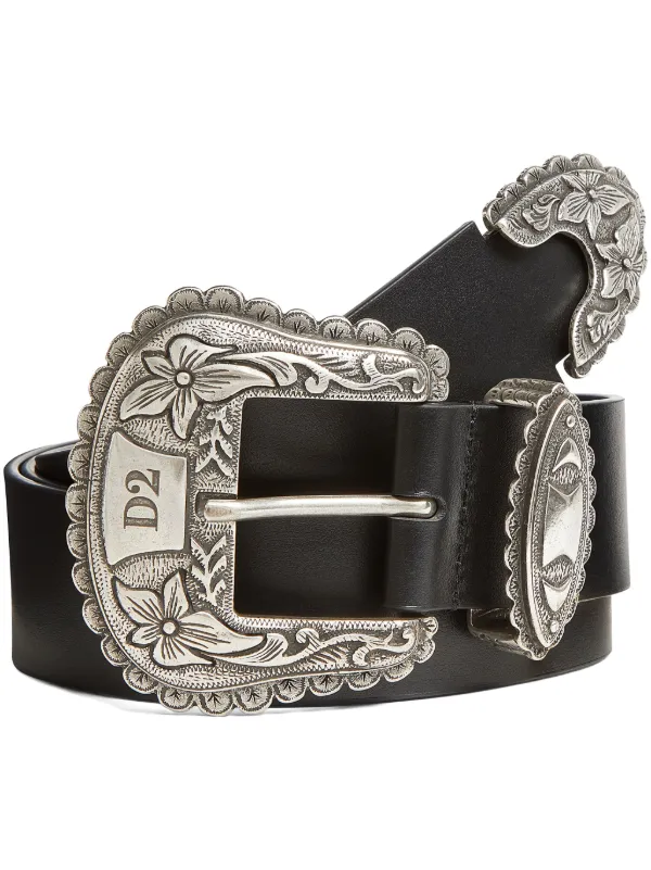 DSQUARED2 Buckle Leather Belt | Black | FARFETCH