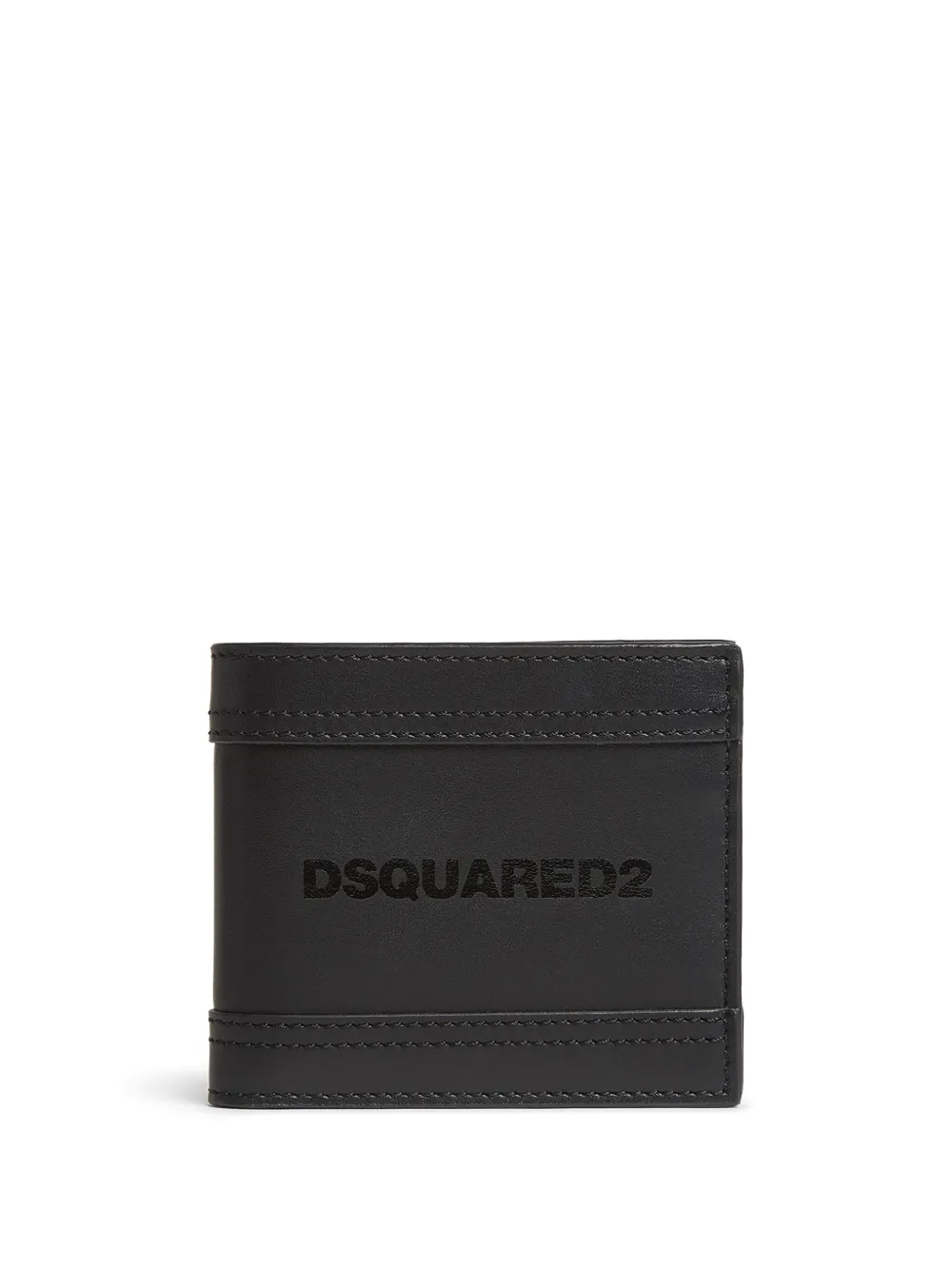 DSQUARED2 logo-print wallet – Black
