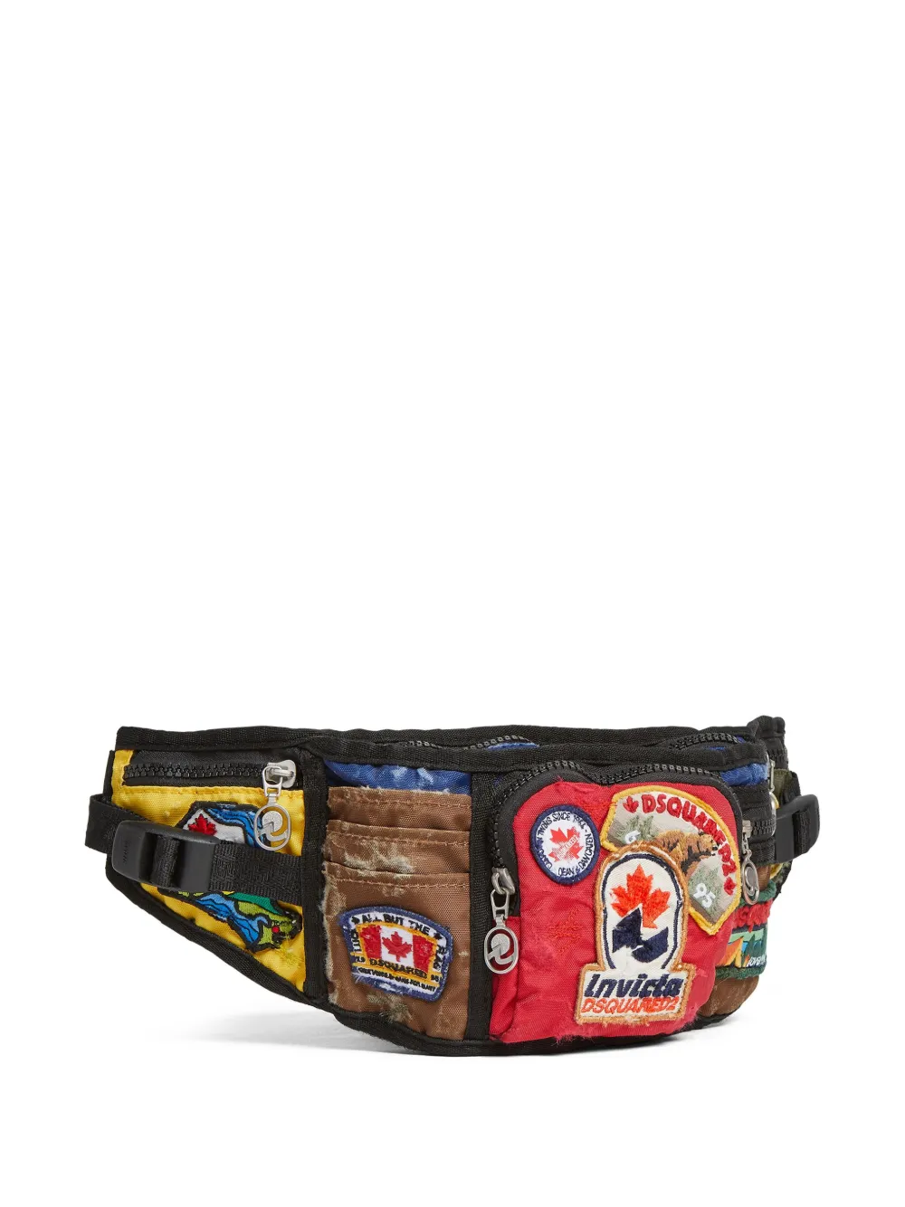 DSQUARED2 x Invicta heuptas met patchdetail Zwart