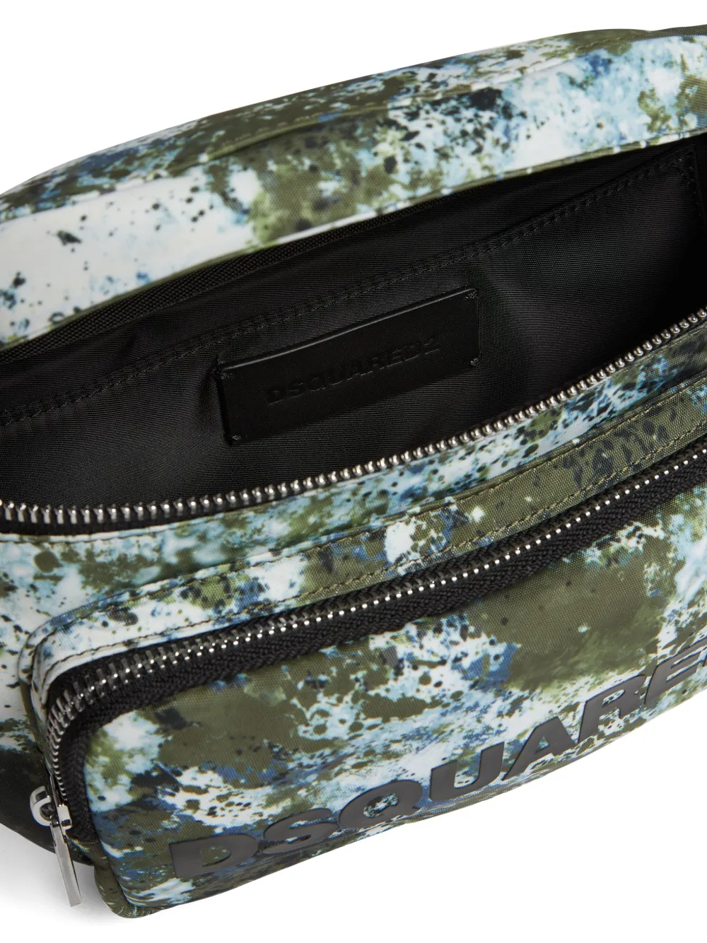 DSQUARED2 Heuptas met verfsprayprint Groen