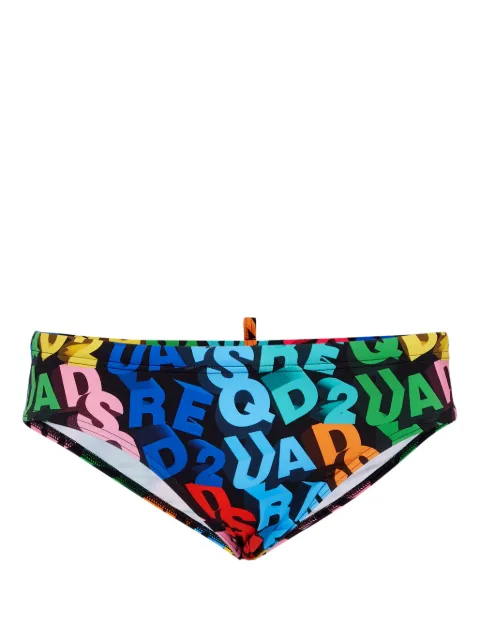 DSQUARED2 logo-print swim trunks