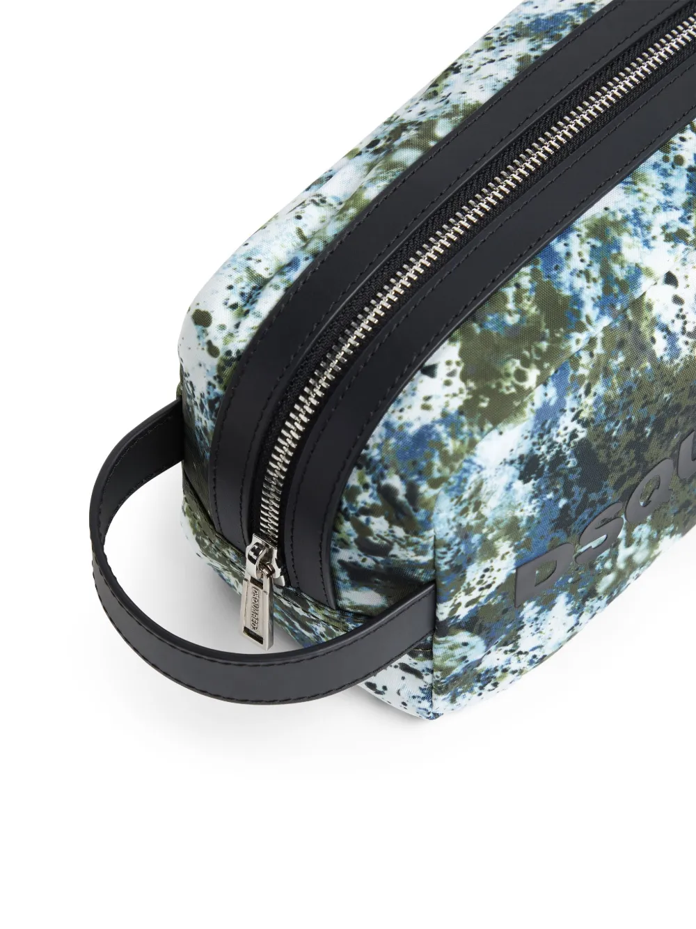 DSQUARED2 Toilettas met verfspatten Groen