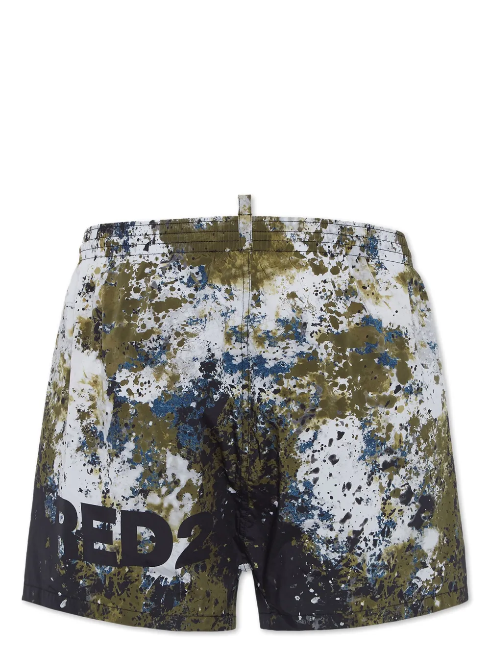 Dsquared2 Canadian Camouflage Swim Shorts In Green