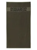 DSQUARED2 logo-print beach towel - Green
