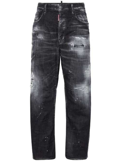 DSQUARED2 jean à effet usé - Noir - DSQUARED2 - Modalova