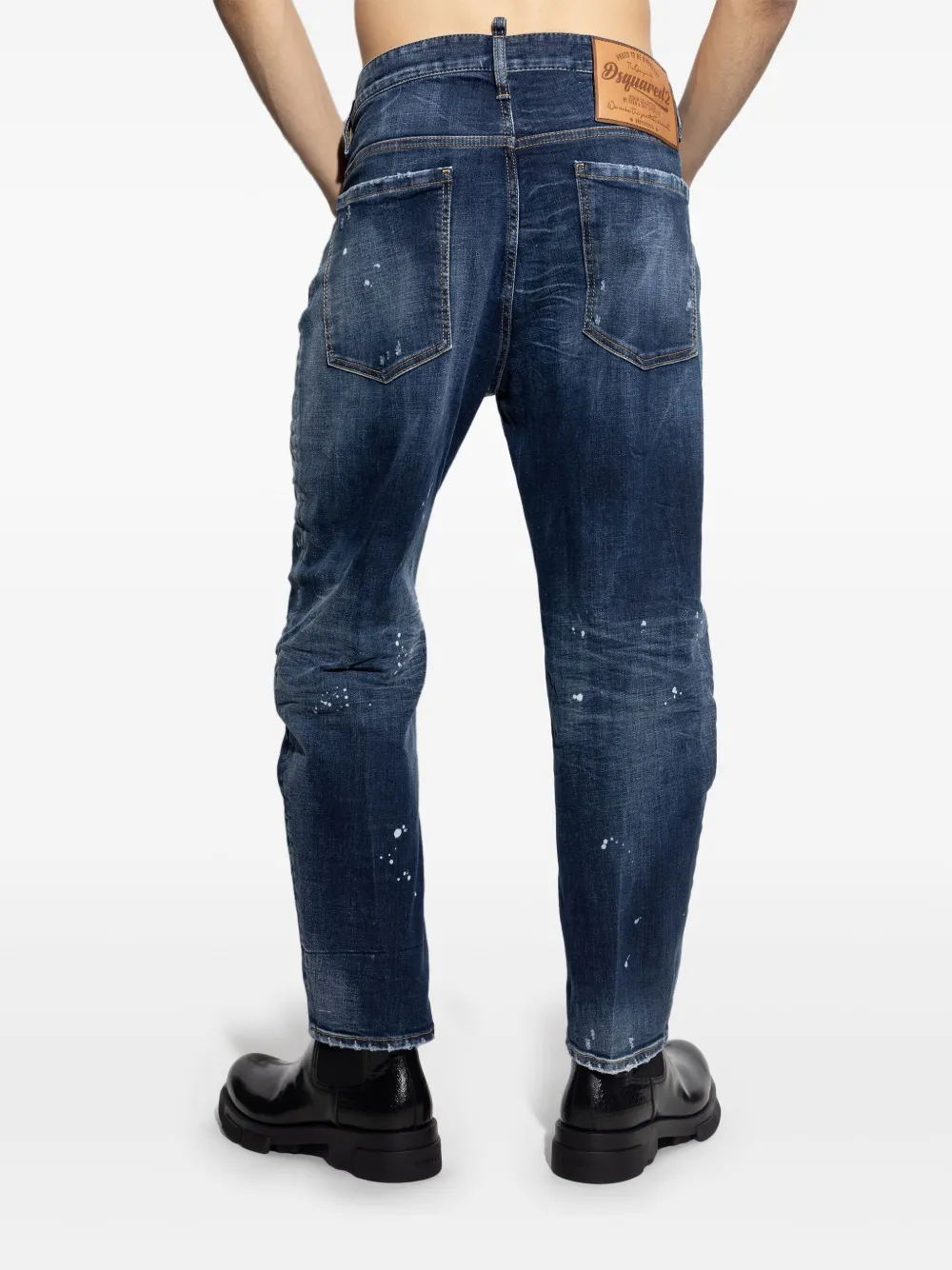 DSQUARED2 Jeans met toelopende pijpen Blauw