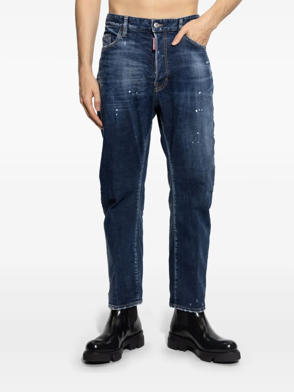 DSQUARED2 Jeans met toelopende pijpen Blauw
